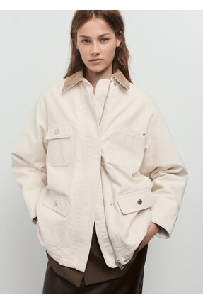 Kadife yaka jean parka Image 0