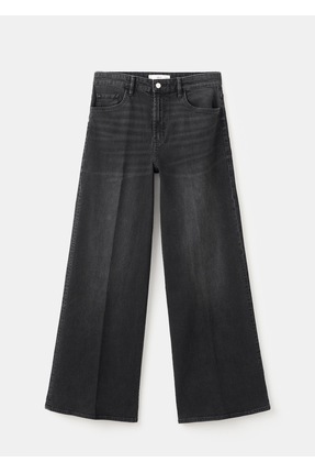 Yüksek bel wide leg jean pantolon Image 2