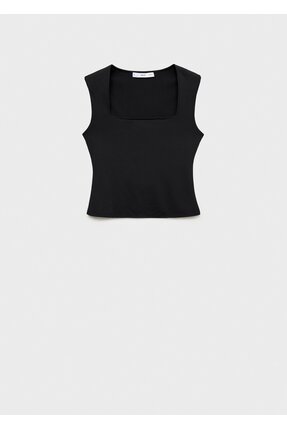 Geniş askılı dar kesim bluz Image 2