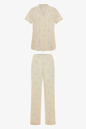 Çok Renkli Serene Gömlek Pantolon Pijama Takımı Image 0