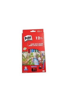 12 Renk Jumbo Kuru Boya Tam Boy 1219733 Image 1