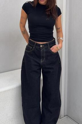 Kısa kollu bisiklet yaka t-shirt Image 2