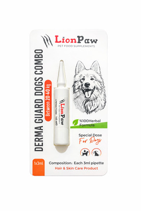 2'li Set Köpek 20-40 Kg Bitkisel İç Dış Anti Parazit Ense Bitkisel Damla Seti - 5 Damla 5 Tablet Image 1