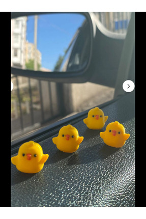 Mini Civciv Araç Içi Süsü, Masa Dekoru, Tatlı Dekor, Klima Süsü, Minik Dekor, Göğüs Süsü 1 adet Image 0