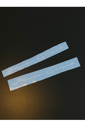 İMZA STİCKER 3 ADET KELEBEK CAM DEKOR İMZA FONT Image 1