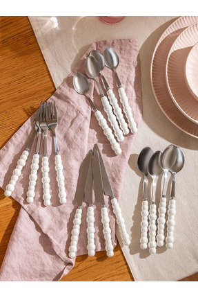 LCW HOME Siyah 4 Parça Çatal Kaşık Bıçak Seti Image 1