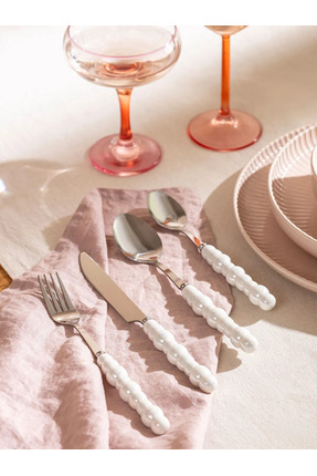 LCW HOME Siyah 4 Parça Çatal Kaşık Bıçak Seti Image 0