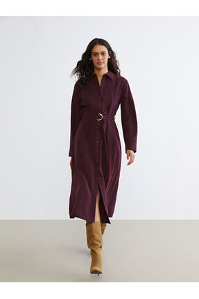 Çelebi Store'dan Kaliteli Parçalar Beli Kemerli Gömlek Elbise Image 0