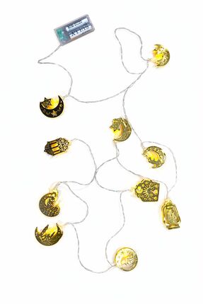 RAMAZAN AYINA ÖZEL DEKORATİF MİNİ FENER LED IŞIK ZİNCİRİ – BAHÇE SÜSLEME - EV SÜSLEME Image 1