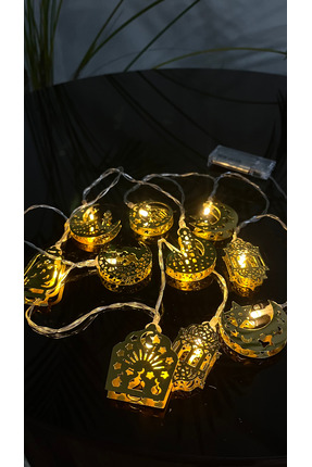 RAMAZAN AYINA ÖZEL DEKORATİF MİNİ FENER LED IŞIK ZİNCİRİ – BAHÇE SÜSLEME - EV SÜSLEME Image 2