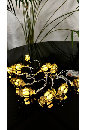 RAMAZAN AYINA ÖZEL DEKORATİF MİNİ FENER LED IŞIK ZİNCİRİ – BAHÇE SÜSLEME - EV SÜSLEME Image 2