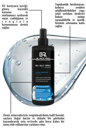 Saç Deniz Tuzu Spreyi - Sea Salt Spray Orta Tutuşlu Hacimlendirir Anti Uv Saç Şekillendirici Image 1