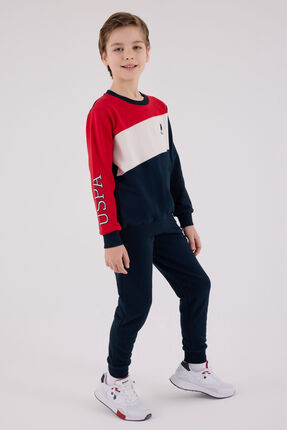 U.S. Polo Assn Erkek Çocuk Lacivert Eşofman Takımı Image 2