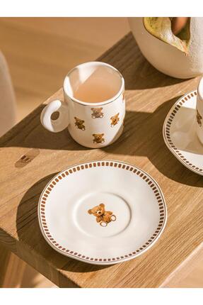 Karişik Ayı Teddy Baskılı 2 Kişilik Porselen Kahve Fincan Takımı 90 Ml (W5) Image 2