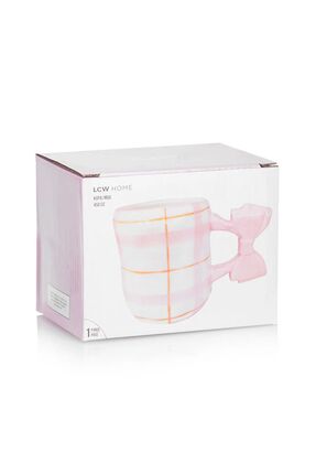 Lcw Home Fiyonk Kulplu Pembe Desenli Seramik Kupa 320 Ml Image 3