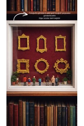 Gold Mini Çerçeveler 6’lı Ev Dekorasyonu Museum Of Us Sevgililer Günü Mini Müze Dekoru Image 0