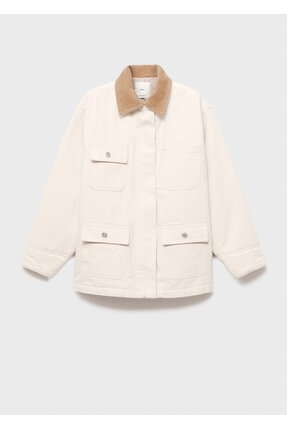 Kadife yaka jean parka Image 2