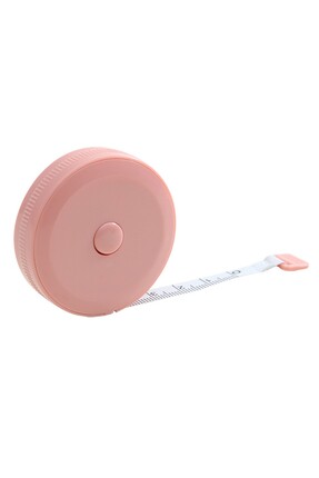 1.5 Metre Plastik Otomatik Mezura - 1 Adet Pembe Image 3