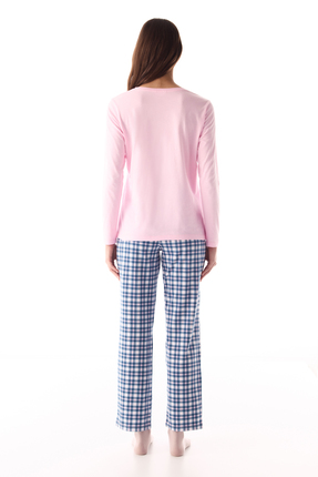 Pembe Carrot Cake Pantolon Pijama Takımı Image 3