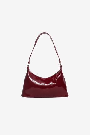 Rugan Deri Baget Tarz El ve Omuz Kadın Çantası Image 2