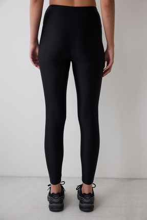 Siyah Parlak Tayt Image 2