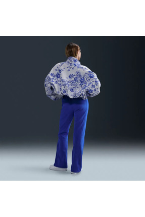 Sportswear Collection Oversized Jacquard Raglan Sleeve Full-Zip Kadın Ceket Image 2