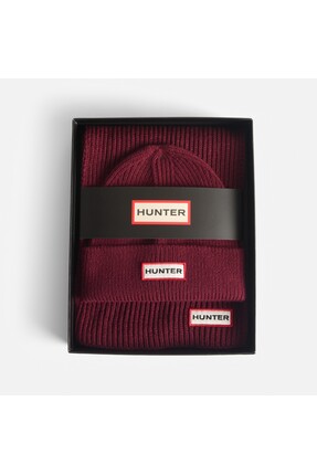 Jura Atkı&Bere Set Bordo Atkı & Bere Seti HXRU0047251-ME Image 0