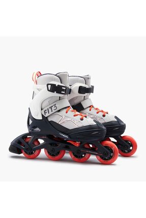 Çocuk Fitness Pateni - Gri / Kırmızı - Fıt3 Image 4