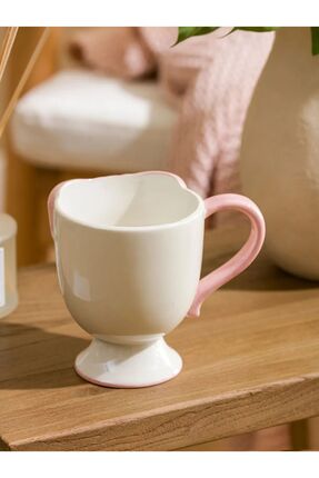 LCW HOME Beyaz Fiyonk Desenli Seramik Kupa 300 Ml Image 1