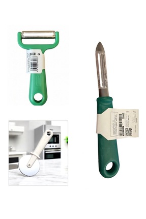 Uppfylld Pizza Kesici + Yeşil Patates Soyacağı + Yeşil Soyacak 1 Rer Adet Dfitset Image 0