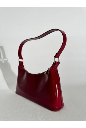 Rugan Deri Baget Tarz El ve Omuz Kadın Çantası Image 1