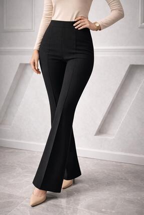TREND TOPARLAYICI ÖN ÜTÜ İZ DETAYLI TAYT PANTOLON Image 1