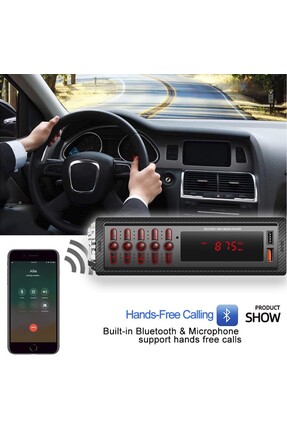 999bt Çift Usb Girişli Bluetooth Oto Teyp Araba Teybi Radyo Sd Aux Teyp Çift Amfi Çıkışlı 4x50w Image 0