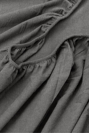 Pamuklu Çift Kişilik Lastikli Çarşaf, %80 Pamuk - %20 Liyosel Image 2