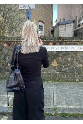 KADIN SİYAH BELDEN OTURTMALI İSPANYOL KOL DÜĞMELİ Image 2