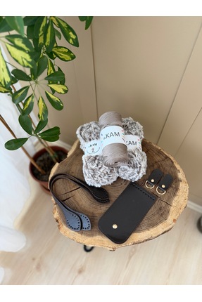 Jake Kürk Çanta Kiti (Kürk İp, No4 İp, Kulp, Kapak) Image 2