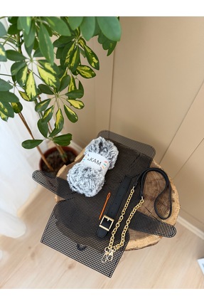 Jake Kürk Çanta Kiti (Kürk İp, No4 İp, Kulp, Kapak) Image 3