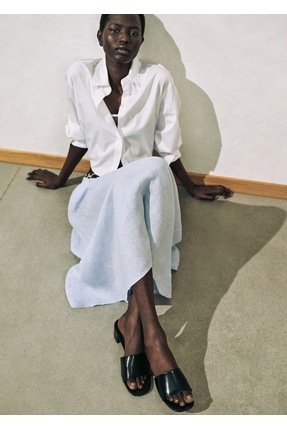 Apartman topuklu kayışlı sandalet Image 1