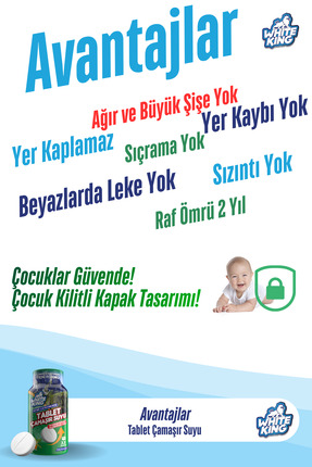 Çamaşır Suyu Tableti Hijyenik Ultra Konsantre 32 Tablet Turunç Image 7