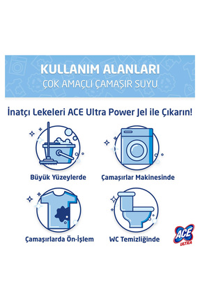 Ultra Power Jel Kıvamlı Çamaşır Suyu Limon + Dağ Tazeliği + Okaliptus 810 Gram X 12 Adet Image 3