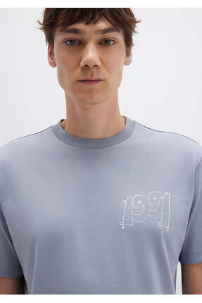 1991 Baskılı Tişört Loose Fit / Bol Rahat Kesim 0612908-86584 Image 5