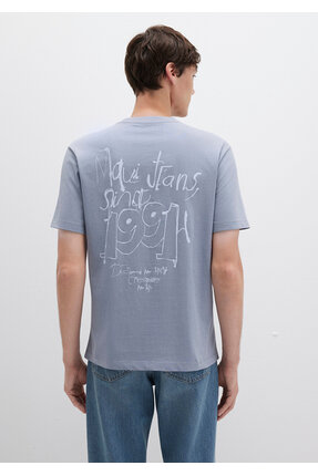 1991 Baskılı Tişört Loose Fit / Bol Rahat Kesim 0612908-86584 Image 4