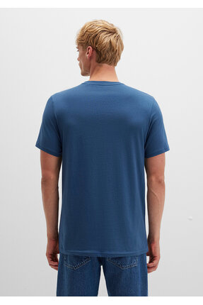 Logo Baskılı Tişört Slim Fit / Dar Kesim 065781-90609 Image 4