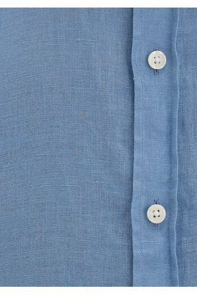 Keten Gömlek Slim Fit / Dar Kesim 0211466-70731 Image 6