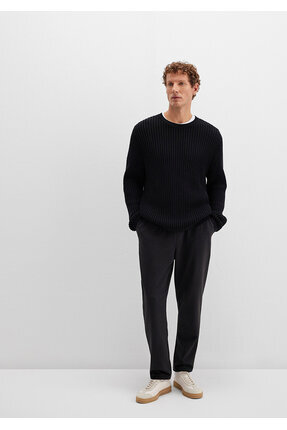 Siyah Basic İnterlok Eşofman Altı 0010343-900 Image 1