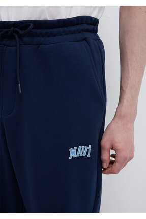 Erkek Lacivert M0010207-70497 Paça Lastikli Eşofman Image 6