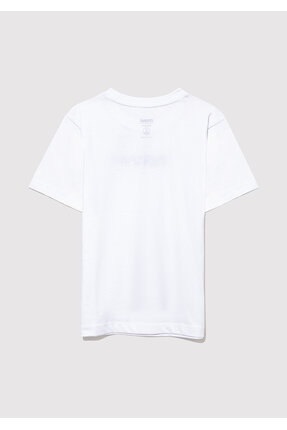 Hav Baskılı Beyaz Çocuk Tişört Regular Fit / Normal Kesim 6610350-620 Image 4