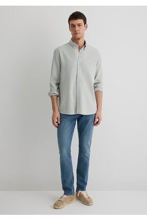 Jake Premium Blue Puslu İndigo Mavisi Jean Pantolon 0042287839 Image 3