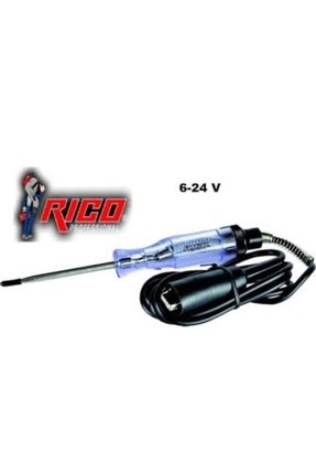 004-RC0019 RİCO Dijital Göstergeli Oto Elektrik Kontrol Kalemi – 12V / 24V Test ve Amper Ölçer Image 1