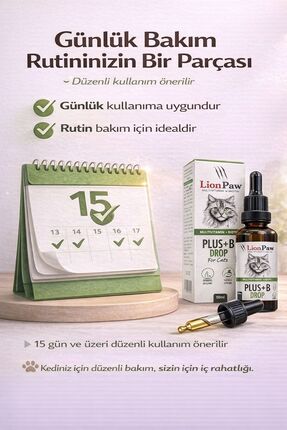 Kedi Tüy Dökülmesi Önleyici Multivitamin Damla Biotinli 50 ml Image 3